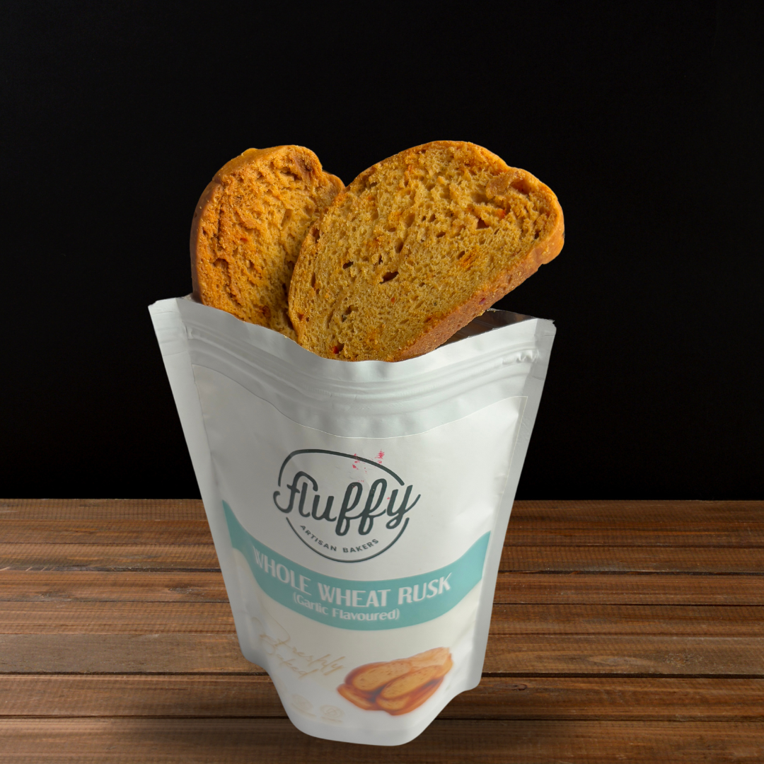 Wholewheat Rusk(Garlic Flavour)
