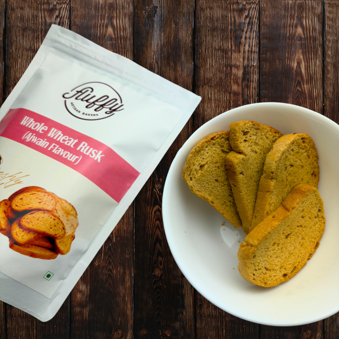 Wholewheat Rusk (Ajwain Flavour)